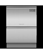 Fisher + Paykel DD60D2HNX9 Dishwasher DishDrawer™ Double, 12 Place Settings, Stainless Steel, Recess