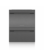 Fisher + Paykel DD60DDFHB9 Dishwasher DishDrawer™ Double, 12 Place Settings, Black Steel