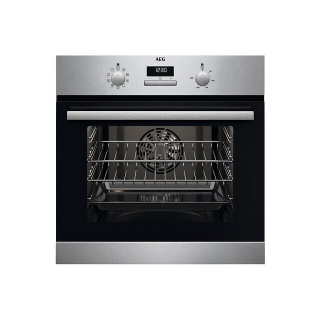 Aeg BCX23101EM 59.4cm Built In Electric Single Oven - Stainless
