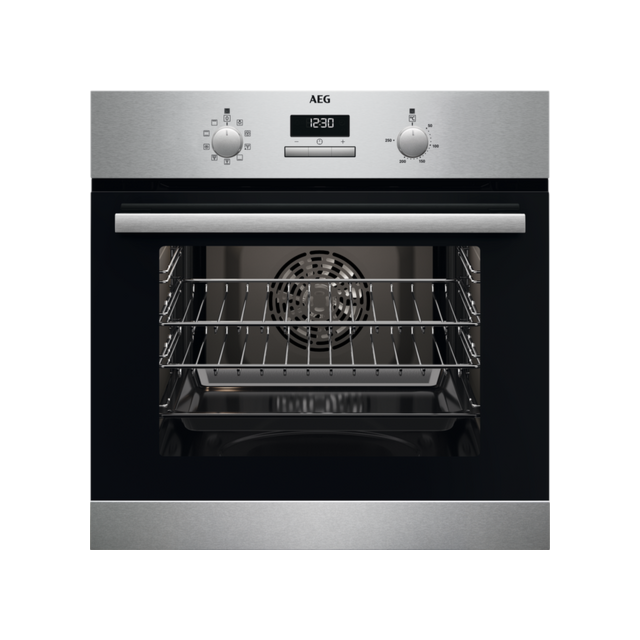 Aeg BCX23101EM 59.4cm Built In Electric Single Oven - Stainless