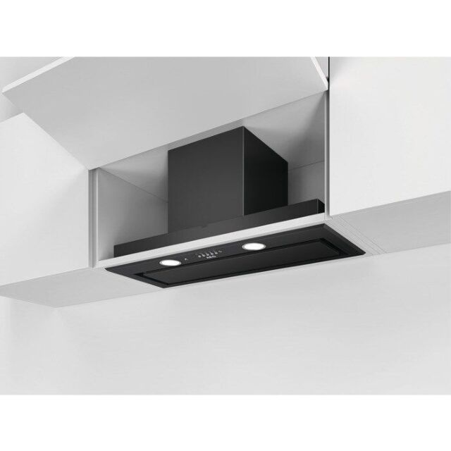 Aeg DGE5861HB 80cm Integrated Extractor LED Lighting, 3 Speeds, Matt Black