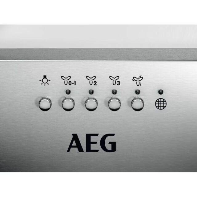 Aeg DGE5861HM 80cm Integrated Extractor LED Lighting, 3 Speeds, Stainless Steel, H2H
