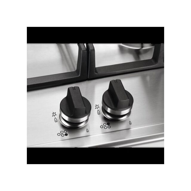 Aeg HGB75420YM 75cm Gas Hob - Stainless Steel