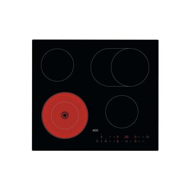 AEG HRX64360CB 59cm Ceramic Hob - Black