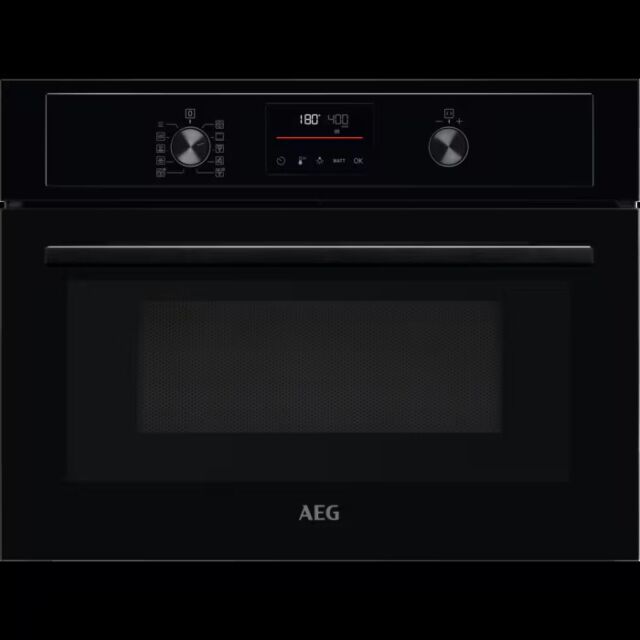 Aeg KMX365060B Compact multifunction oven with Microwave. Use as a solus oven, solus microwave or co