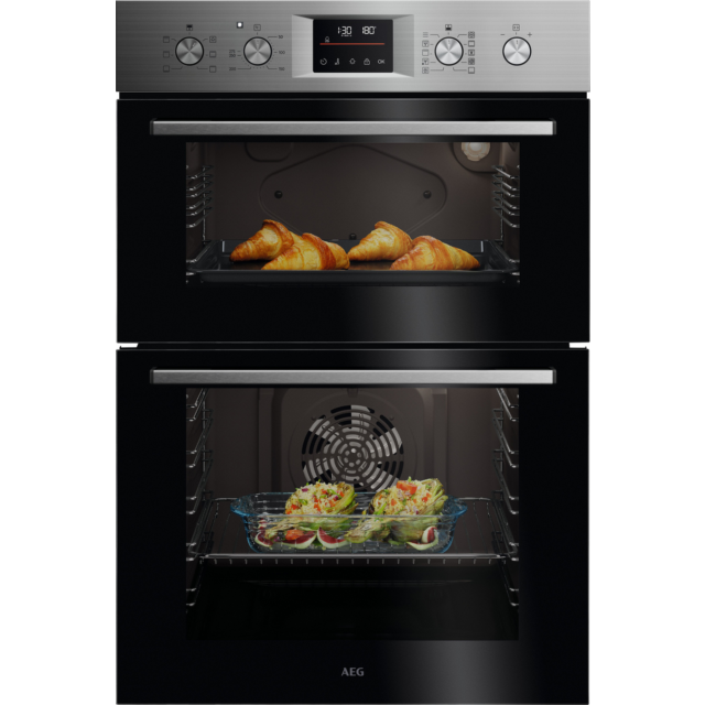 Aeg OU5CP40M 61L Double Electric Oven - Stainless Steel