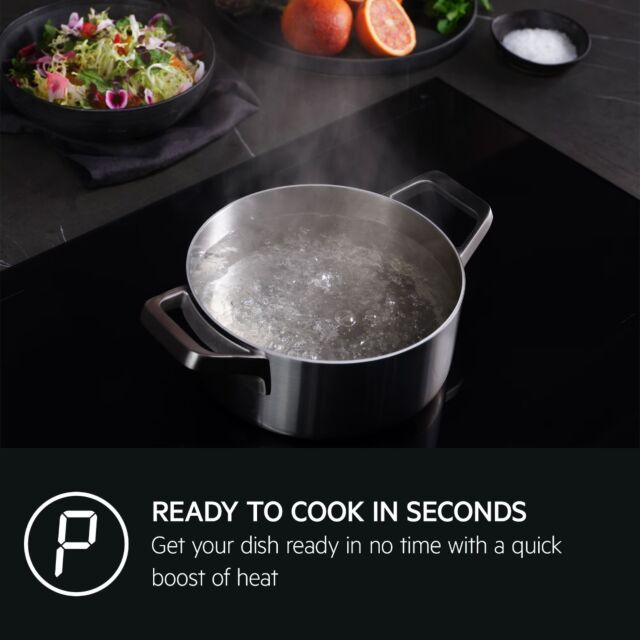 Aeg TK85IM00FB 80cm Maxisense Induction Hob, 5 cooking sections, Windmill design, Left and Right Bri