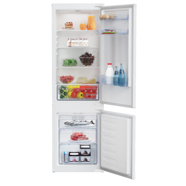 Beko Ireland BCFD473_WH Integrated 70/30 Frost Free Fridge Freezer With Sliding Door Fixing Kit - Wh