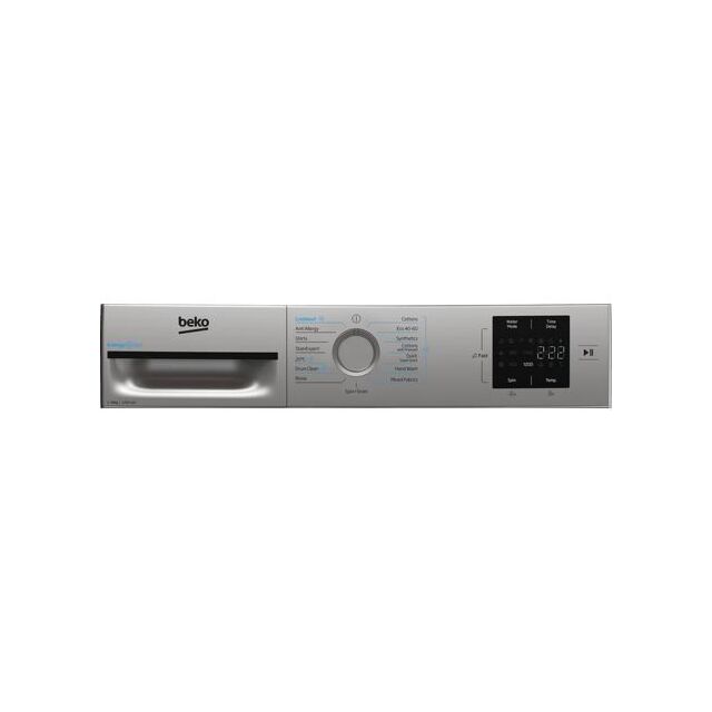Beko Ireland BMN3WT3841S 8kg 1400 Spin Washing Machine - Silver