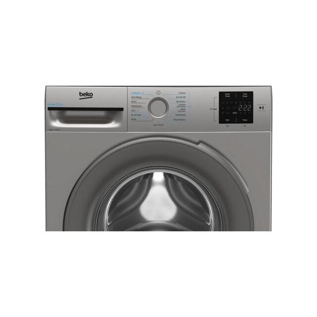 Beko Ireland BMN3WT3841S 8kg 1400 Spin Washing Machine - Silver