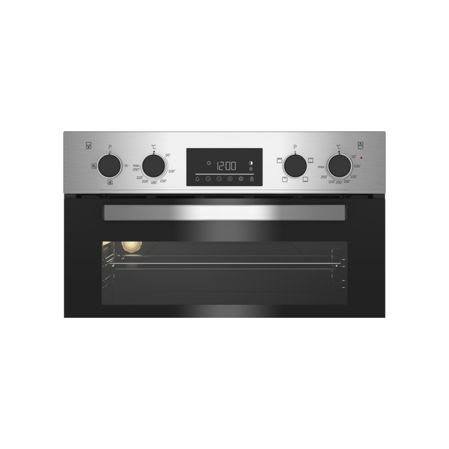 Beko Ireland CTFY22309X 59.4Cm Built Under Electric Double Under Oven - Stainless Steel