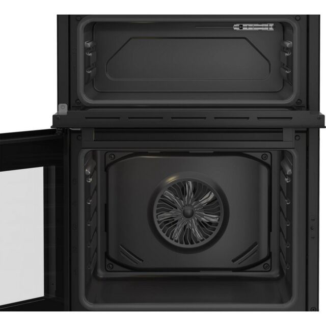 Beko Ireland EDC6731K 60cm Double Oven Electric Cooker with Vitroceramic Hob - Black