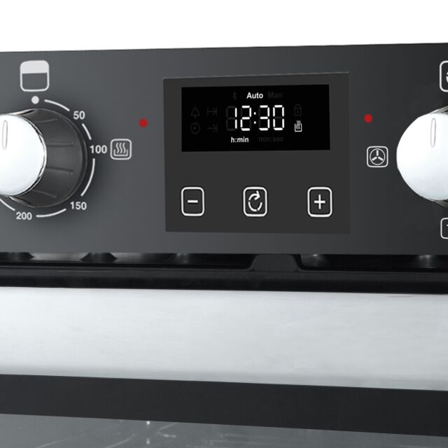 Belling BI902FPBLK Built In Electric Double Oven - Black