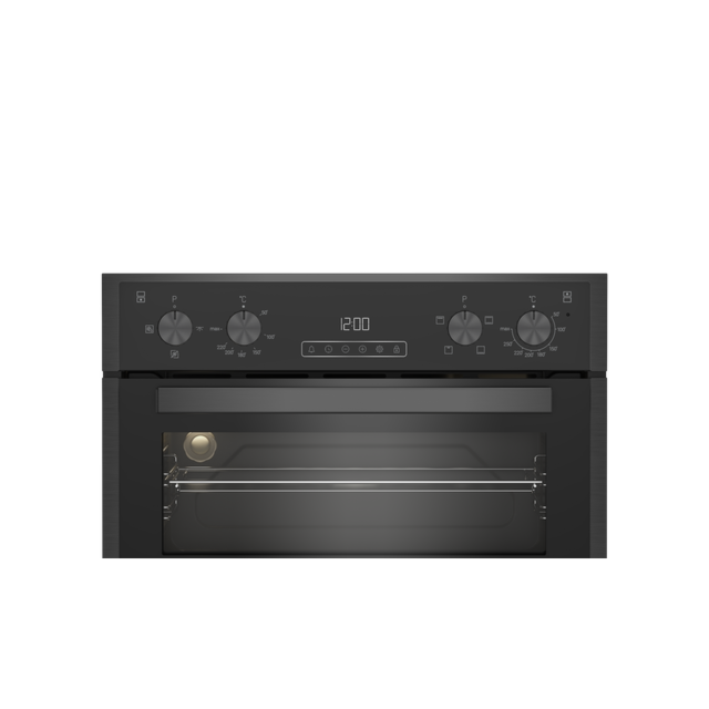Blomberg RODN9202DX 59.4cm Built In Electric Double Oven - Dark Steel