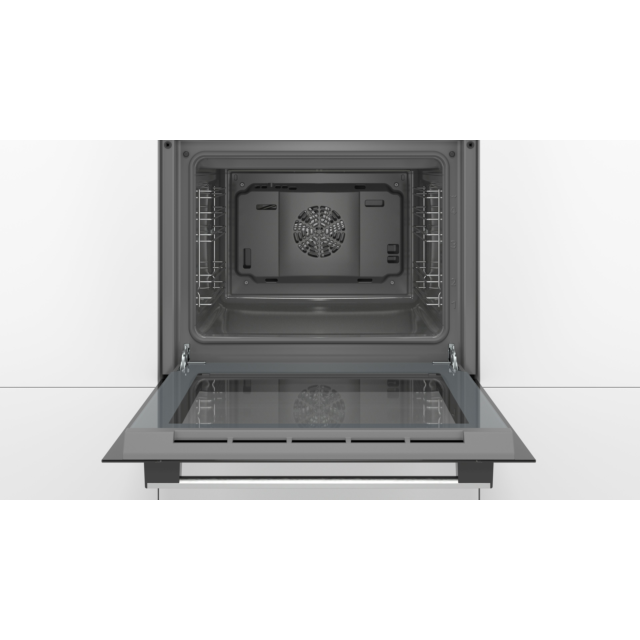 Bosch HHF113BA0B 59.4cm Built In Electric Single Oven With 3D Hot Air - Black