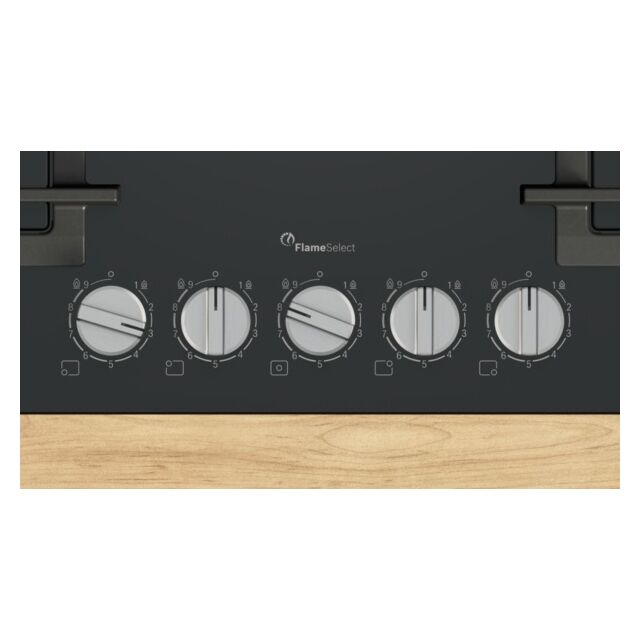 Bosch PPQ7A6I40 75cm, 5 burners, 4kW Wok burner, Optimised FlameSelect