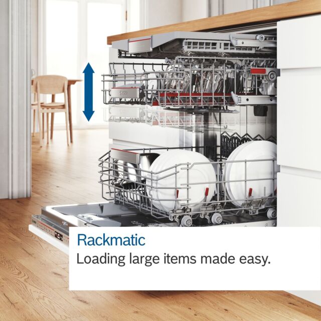 Bosch SMV6ZCX10G Built In Dishwasher - Stainless Steel - 14 Place Settings