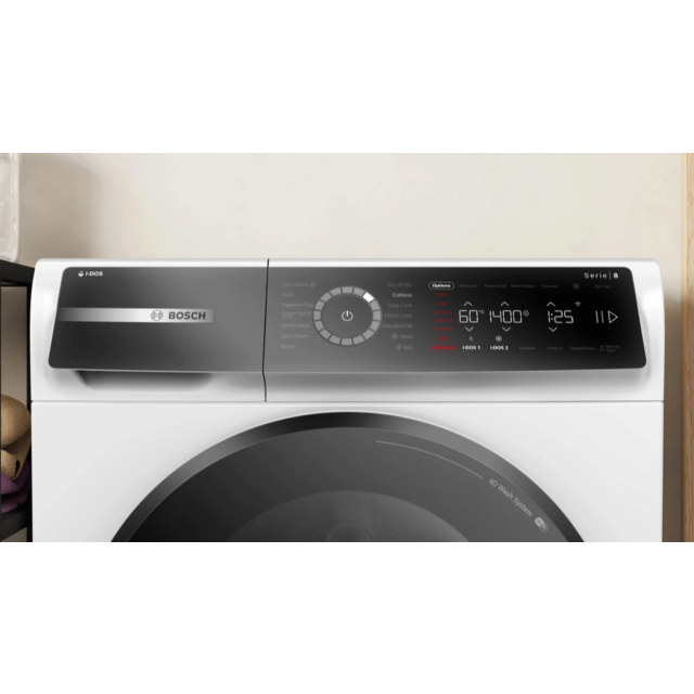 Bosch WGB256A2GB Capacity 10kg, 1400rpm, i-DOS, Iron Assist, 4D Wash, Anti Stain, Active Water Plus,