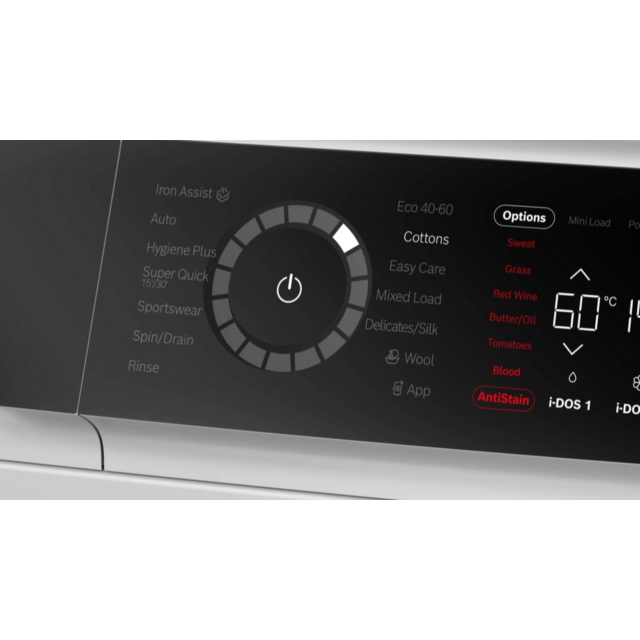 Bosch WGB256A2GB Capacity 10kg, 1400rpm, i-DOS, Iron Assist, 4D Wash, Anti Stain, Active Water Plus,