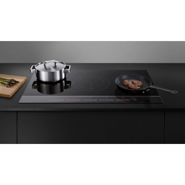 Fisher + Paykel CI905DTB4 900mm Wide Induction 'Touch & Slide Control' Frameless 5 Zone with Smart Z