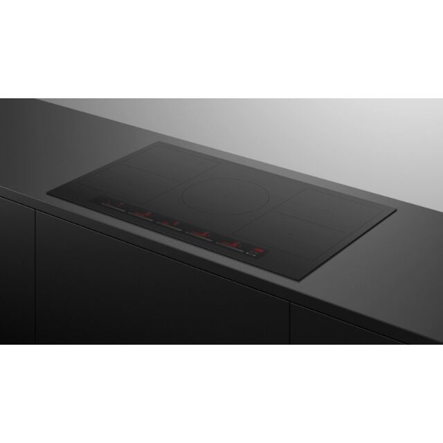 Fisher + Paykel CI905ZZDTB5 900mm Wide Induction 'Touch & Slide Control' Frameless 5 Zone with Smart