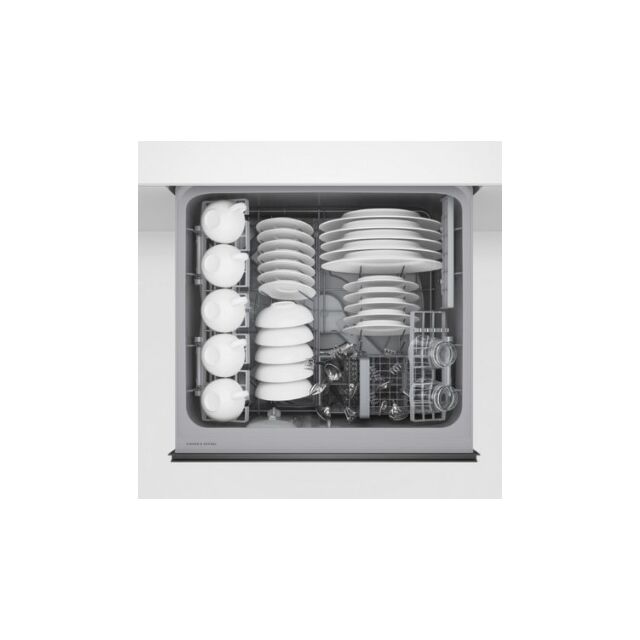 Fisher + Paykel DD60D2HNB9 Dishwasher Dishdrawer™ Double, 12 Place Settings, Black Steel, Recessed H