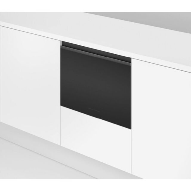 Fisher + Paykel DD60ST4HZB9 Dishwasher DishDrawer™ Single Tall Tub, 6 Place Settings, Black Glass, R