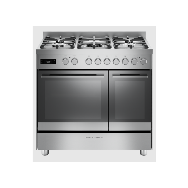 Fisher & Paykel OR90L7DBGFX2 Series 7 Dual Fuel 5 Burner Range Cooker - Stainless Steel
Fisher & Paykel Contemporary Dual Fuel 5 Burner Freestanding Cooker
