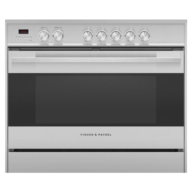 Fisher + Paykel OR90SDG4X1 900mm Wide, Contemporary Stainless Steel, Single Cavity Oven with Gas Hob