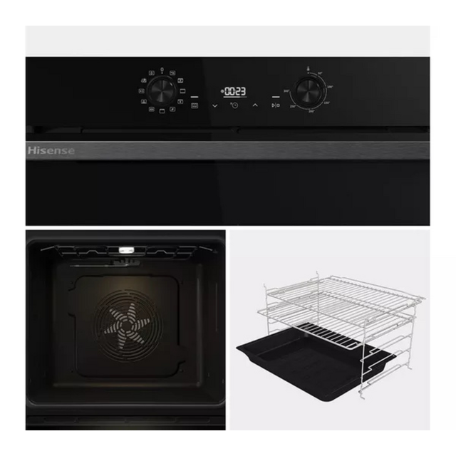 Hisense BI622ABPGUK Built-In Electric Steam Oven Jet Black