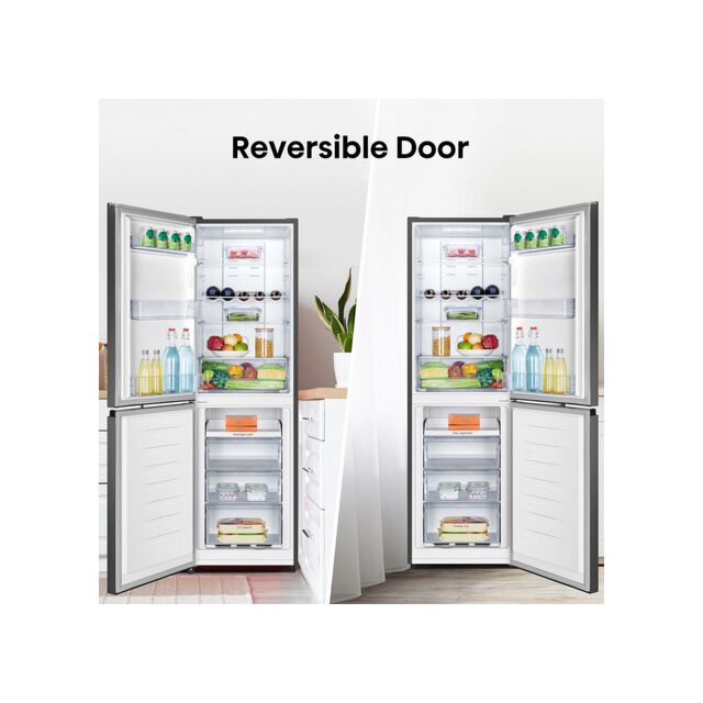 Hisense RB327N4BBE 55cm 50/50 Total No Frost Fridge Freezer - Black Steel