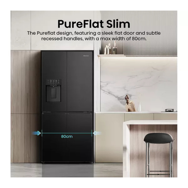 Hisense RQ5P470SYFD Total No Frost Fridge Freezer Black