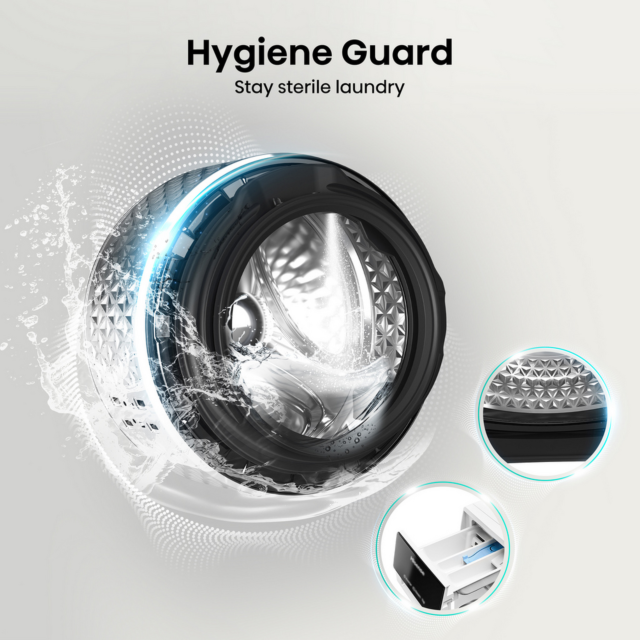 Hisense WF3S1243BW3 12kg 1400 Spin Steam Washer