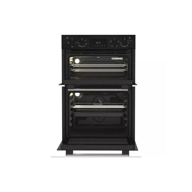 Hotpoint DIH 10D B 59.4Cm Built In Electric Fan Double Oven - Black