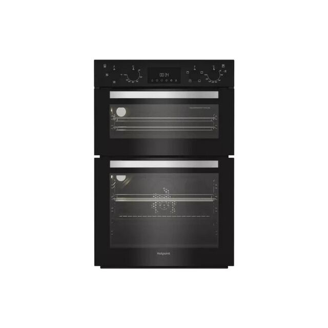 Hotpoint DIH 10D B 59.4Cm Built In Electric Fan Double Oven - Black