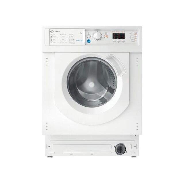 Indesit Company BIWMIL71252UKN 7kg 1200 Spin Integrated Washing Machine - White