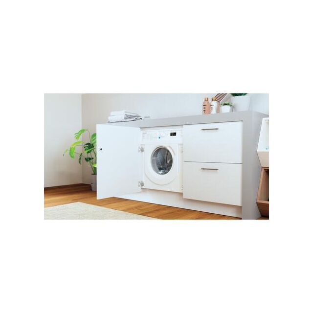 Indesit Company BIWMIL71252UKN 7kg 1200 Spin Integrated Washing Machine - White