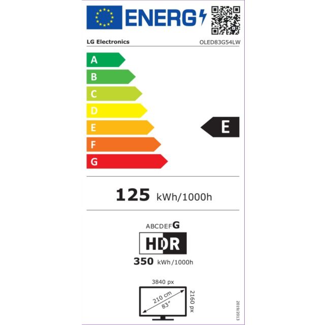 Lg OLED83G54LW.AEK 83inch 4K OLED Smart TV