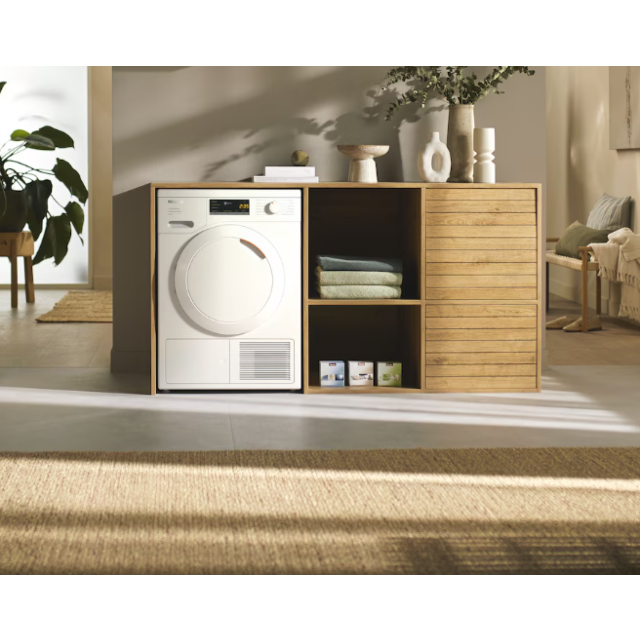 Miele TEA525WP Miele 59.6Cm White 8Kg Heat Pump Tumble Dryer