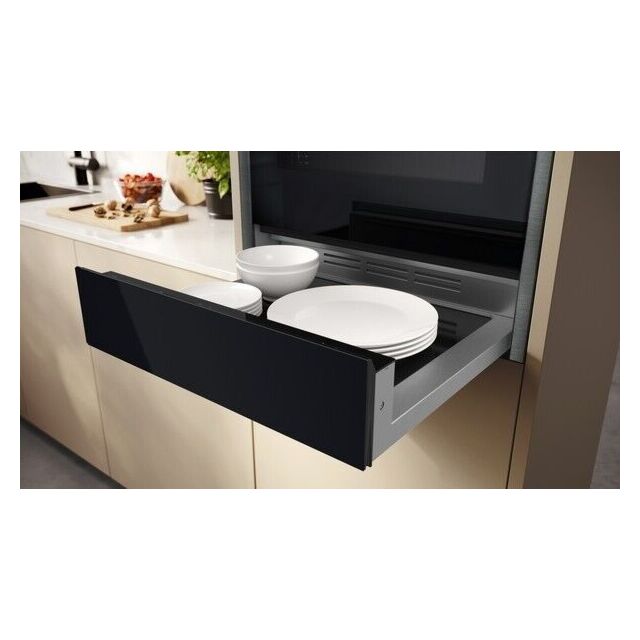 Neff N24HA11G1B/G 14cm high, electronic touch control warming drawer, 4 settings or 6 selectable tem