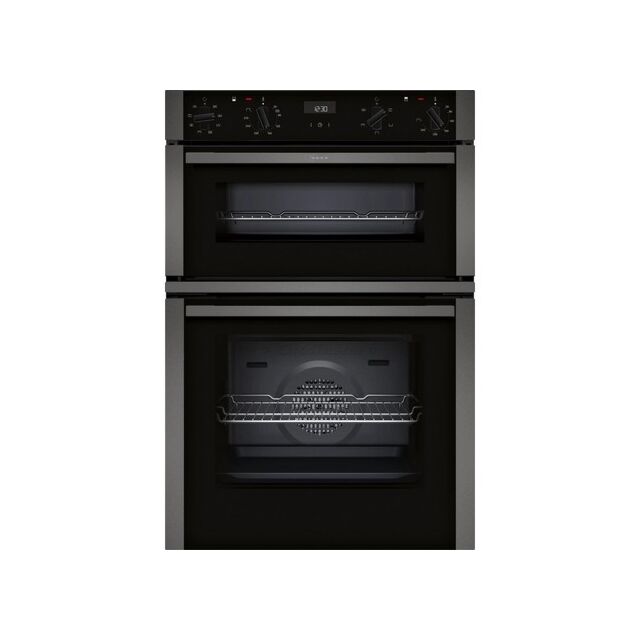 Neff U1ACE2AG3B 59.4cm Built In Electric Double Oven - Graphite Grey