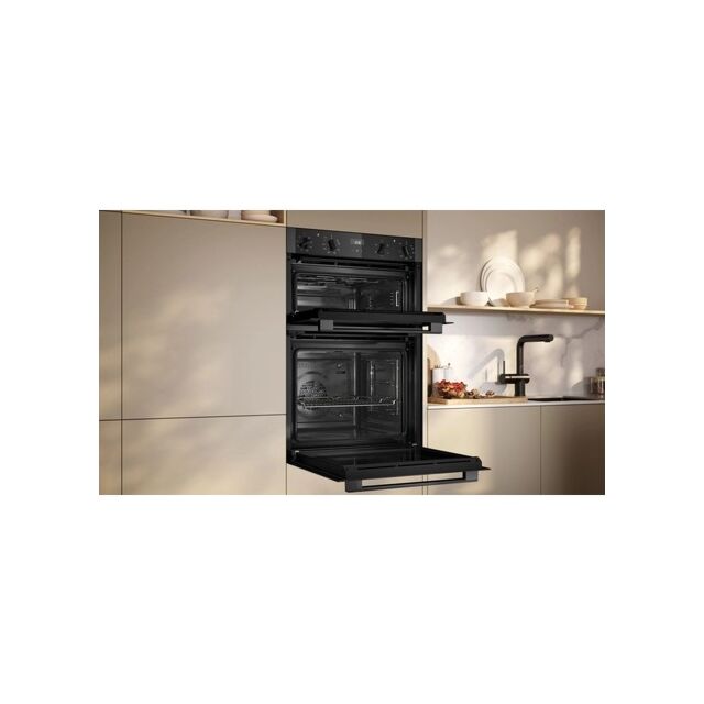 Neff U1ACE2AG3B 59.4cm Built In Electric Double Oven - Graphite Grey