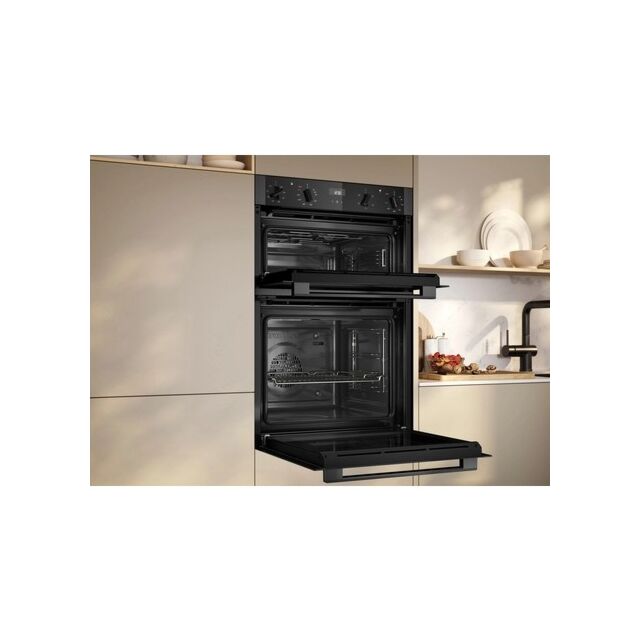 Neff U1ACE2AG3B 59.4cm Built In Electric Double Oven - Graphite Grey
