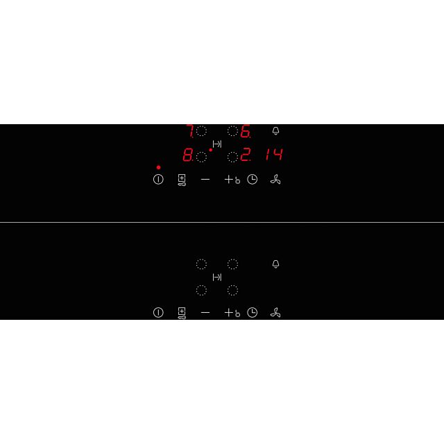 Neff V58NBS1L0 80cm Venting Hob, Touch Control, 4 x zones, 1 Combi zone + Ventilation, Auto-On fan
