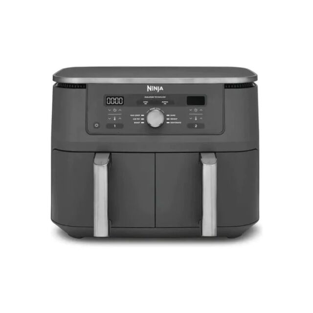 Ninja DZ400UK 9.5 litre MAX 6-in-1 Dual Zone Air Fryer - Gun Metal Grey