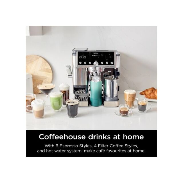 Ninja ES701UK Luxe Cafe Pro Series Espresso Machine - Black/Stainless Steel