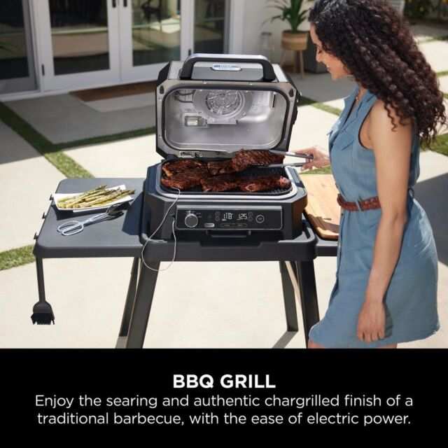 Ninja OG850UK Woodfire Pro XL Electric BBQ Grill & Smoker with Smart Cook System