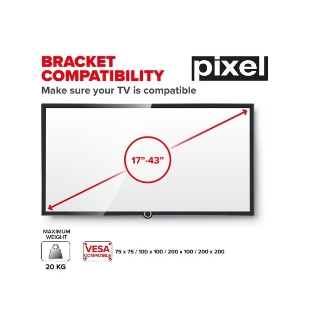 Pps Distribution Ltd PIX-FIX-SML10 Pixel Fixed Small Mount 17-43