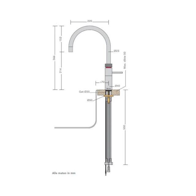 Quooker 3FRRCO Pro 3 Fusion Rose Gold