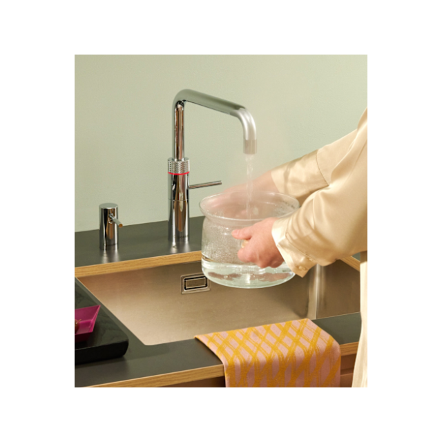 Quooker FUSIONSQUAREPRO3RVS Quooker Fusion Square Pro3 Stainless Steel (Rvs) Hot Water Tap